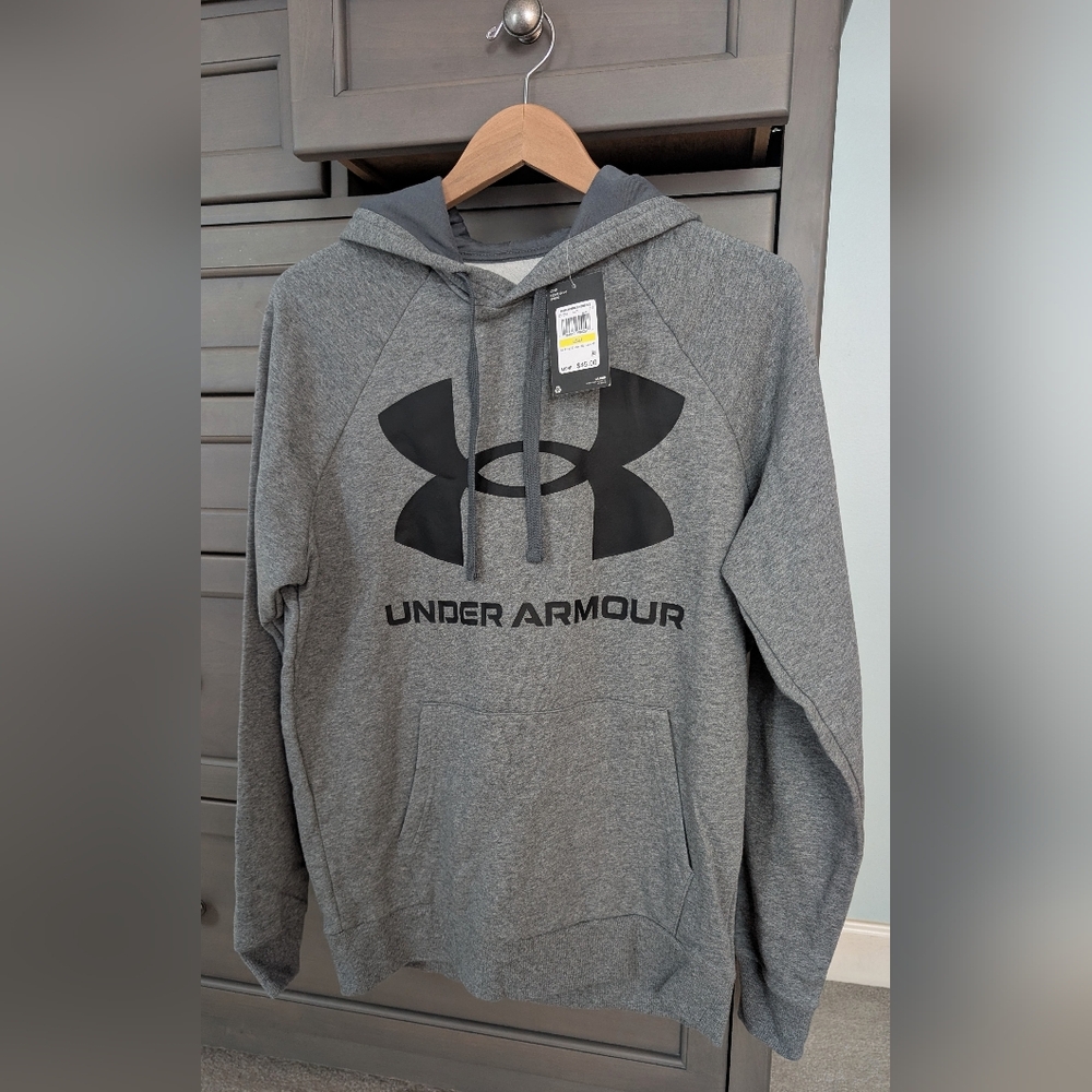 Men's M Under Armour Gray Hoodie